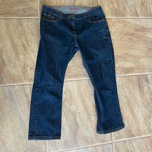Boden women’s mid rise jeans US 8 capris 30